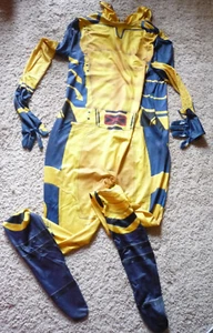 MARDI GRAS spandex adult stretch FULL BODY SUIT jumpsuit unitard XL - Picture 1 of 3