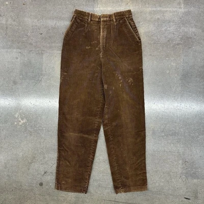 Vintage Eddie Bauer Women’s Size 10 Brown Corduroy Pants USA Made Distressed - Image 1 of 4