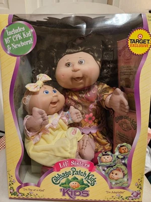Cabbage Patch Kids 2006 exclusivo de Lil Sisters Target - piel marrón claro, en caja original Foto 1 de 4