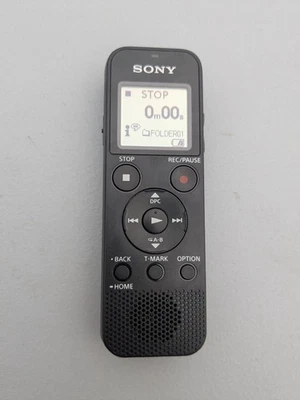Sony ICD-PX370 Black Portable Digital Voice IC Recorder Works - Image 1 of 4