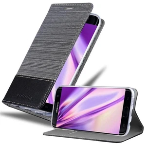 Custodia per Samsung Galaxy S7 EDGE protezione telefono cover libro portafoglio magnetico - Foto 1 di 28