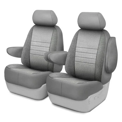 For Chevy Silverado 1500 14-17 Series 1st Row Dark Gray & Light Gray Seat Covers Foto 1 de 4