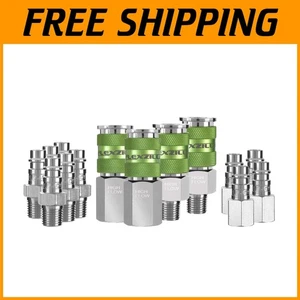 High Flow Coupler & Plug Kit 1/4" NPT 14-Piece - Picture 1 of 6