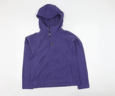 Sudadera con capucha Henley morada Berghaus para mujer, talla 14, polar ligero Foto 1 de 4