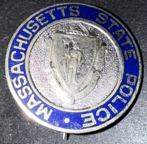 Seltene Vintage 1970 Massachusetts State Police Kragen/Anstecknadel - Bild 1 von 7