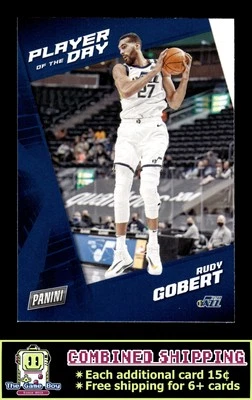 2021-22 Panini NBA Player of the Day #49 Rudy Gobert Utah Jazz - Image 1 of 2