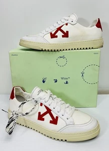 Off-white Low Vulcanized White Canvas/ Leather Size 42 - Picture 1 of 14