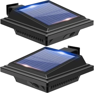 2x Solar Power Fence Security Light for House Outdoor 40LED Solar Garden Gutter - Picture 1 of 10