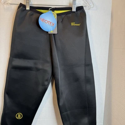 Hot Shapers Neotex Pants Size S Black Capri Sweat Slimming Workout Leggings - Image 1 of 4