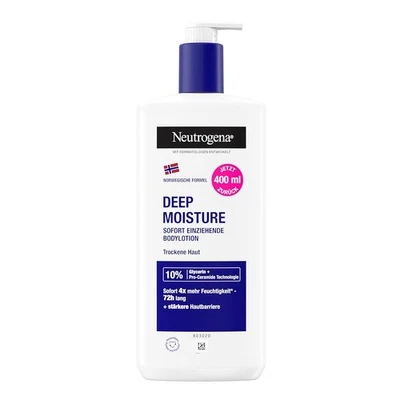 Neutrogena Norwegische Formel Deep Moisture sofort einziehende 400ml  - Bild 1 von 4