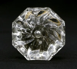 Swirled Glass Entry Door Knob with Mercury Bullet - Picture 1 of 5