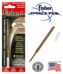 One (1) Fisher Space Pen SPR Series Red Ink / Medium Point Refill #SPR2 - Picture 1 of 7