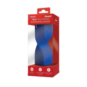 iSound Bluetooth Twist Mini Speaker Blue Clear Advance Noise Cancelling - Picture 1 of 1