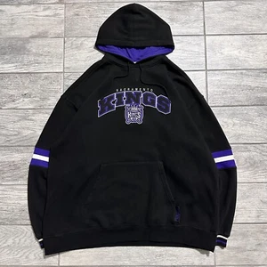 Vintage Sacramento Kings Black Hoodie Lee Sport Embroidered Script Size 2XL NBA - Bild 1 von 5