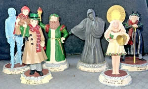 6 Novelino A Christmas Carol Figuren Vergangenheit Gegenwart Zukunft Marley Tiny Tim - Bild 1 von 8