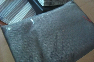 IKEA Cover for NOCKEBY Footstool Ottoman RISANE GRAY Slipcover Grey Linen Blend - Picture 1 of 9
