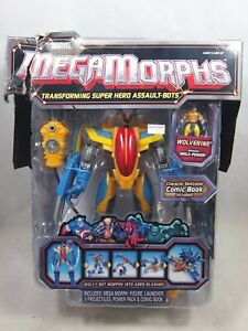 Marvel X-Men Wolverine MegaMorphs Transforming Robot Wolvy-Bot Brand New Toy Biz
