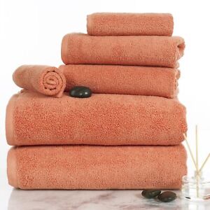 100 Percent Cotton Towel Set, Zero Twist, Soft and Absorbent 6 Piece Set With...
