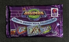 RARE NEW Taco Bell Authentic Digimon The Movie Collector Cels Unopened Card Pack