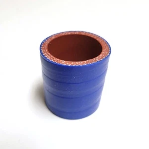 Reinforced Silicone Straight Hose 1.75" ID, 2 inch length Blue - Picture 1 of 2