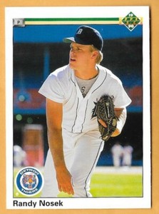RANDY NOSEK DETROIT TIGERS #2 - UPPER DECK NM-MT 1990