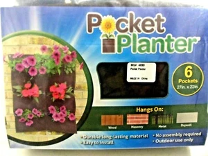 Vertical Garden Wall Hanging Planting Bag Verticle Garden 6 Pockets - Picture 1 of 4
