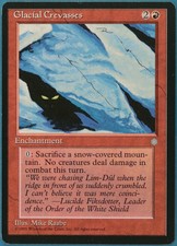 Glacial Crevasses Ice Age NM Red Rare MAGIC GATHERING CARD (ID# 214829) ABUGames