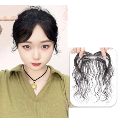 Peluquería para mujer delgada y ordenada 100 % cabello humano frente línea del cabello ondulada Foto 1 de 4