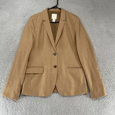 J Crew Blazer Womens 14T Wool Super 120s Work Office Old Money Camel Academia - Image 1 of 4