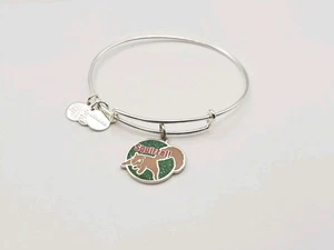 Alex & Ani CHRISTMAS VACATION SQUIRREL Charm Bangle Bracelet & Gift Box 🎁 - Picture 1 of 16