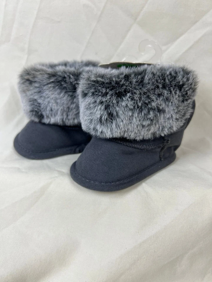 Botas tamanho 1 First Steps 0-3 meses com pele sintética - Imagem 1 de 4