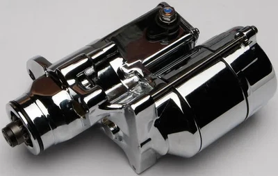 Motor de arranque eléctrico cromado AB 1,4 KW para Harley Fat Boy Lo 10-17 Foto 1 de 4