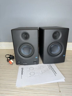Par de monitores de estudio de campo cercano PreSonus Eris E3.5 - cable de alimentación y cable de altavoz Foto 1 de 4