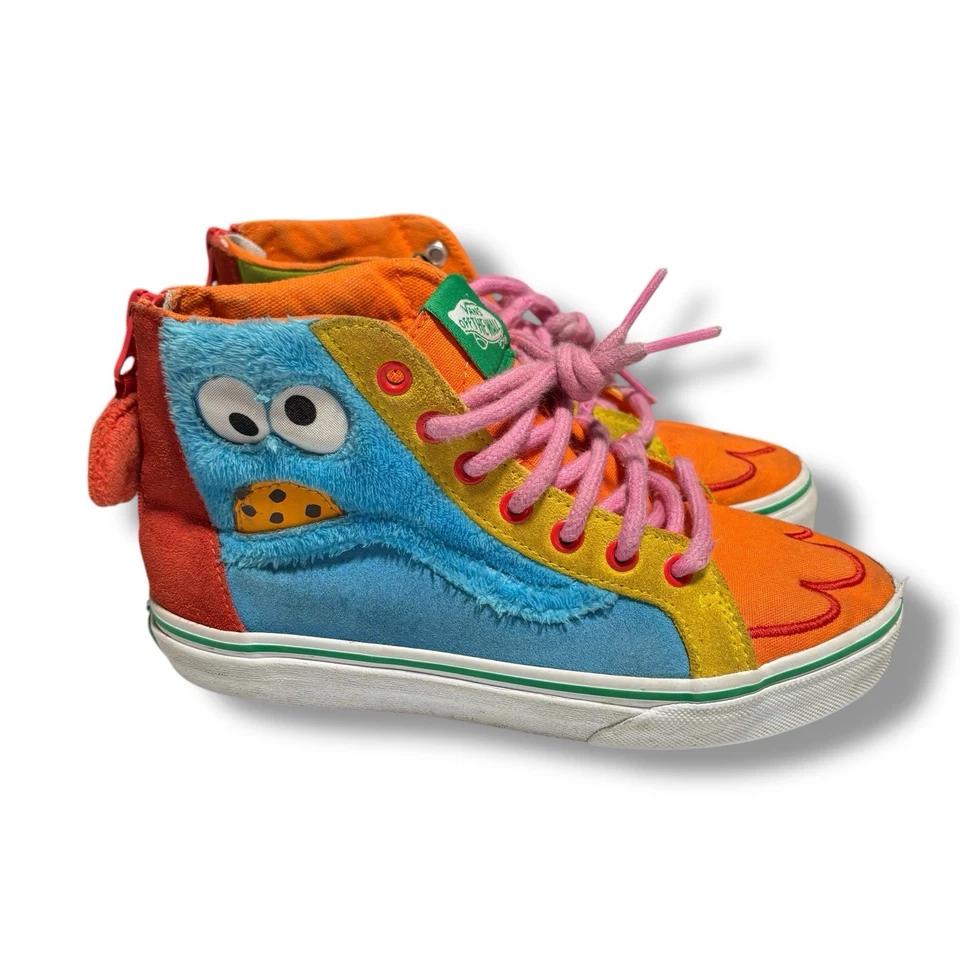 Vans SK8 Alta Cremallera SESAME STREET 'Big Bird' Niños Niñas Unisex Zapatos Talla 3 EU 34 Foto 1 de 4