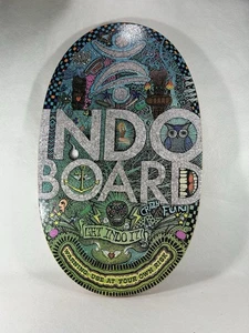 Original Indo Board "Doodle" Entrenador de Equilibrio Fitness Madera Cubierta Solo 30" x 18" - Imagen 1 de 5