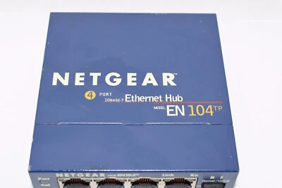 Netgear ProSafe Model#EN104TP 4-Port Ethernet Hub 10/100MBPS W/Power Supply LN - Image 1 of 4