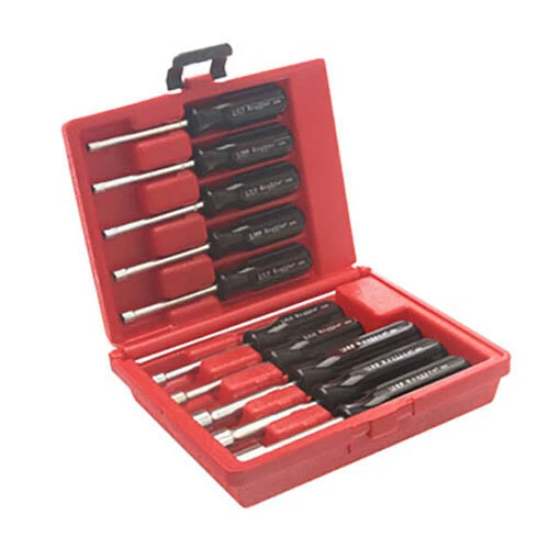 Xcelite 413MM 10-Piece Metric Drilled Shaft Nut Driver Set with Case - Image 1 of 1