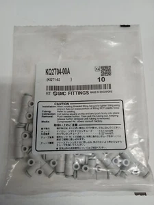 SMC KQ2T04-00A 4MMx4MMx4MM push-to-connect union tee **10-pack** - Picture 1 of 4