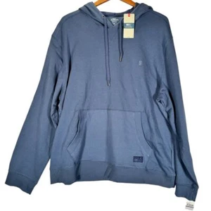IZOD Saltwater Men's 2XL Vintage Indigo Blue 1/4 Zip Pullover Long Sleeve NWT - Picture 1 of 10