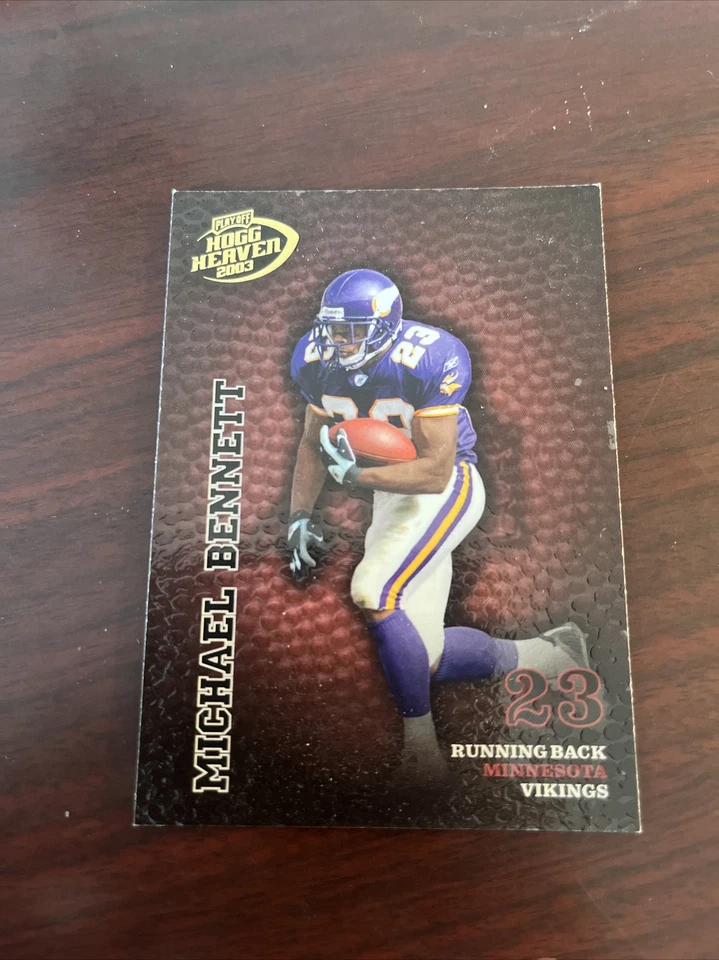 2003 Playoff Hogg Heaven Michael Bennett #84 Minnesota Vikings Wisconsin Badgers - Image 1 of 1