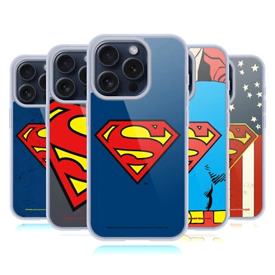 FUNDA DE GEL SUAVE OFICIAL SUPERMAN DC COMICS LOGOTIPOS PARA TELÉFONOS APPLE iPHONE Foto 1 de 4