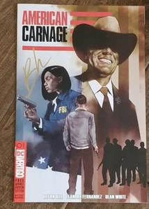 2018 SDCC CON DC VERTIGO AMERICAN CARNAGE COMIC BOOK SIGNED AUTO BY BRYAN HILL - Picture 1 of 1