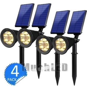 4PCS 6LED Outdoor Landscape Solar Spotlights Warm Lights Garden Pathway Lamp - Picture 1 of 12