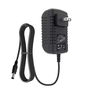 Adaptador de CA DC 9V 2A 2,1 mm x 5,5 mm cargador fuente de alimentación cable enchufe de EE. UU. - Imagen 1 de 2