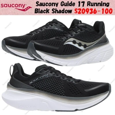 Saucony Guide 17 Running Black Shadow S20936-100 talla para hombre - Imagen 1 de 4