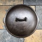VINTAGE VOLLRATH WARE USA CAST IRON 11" PAN LID, DUTCH OVEN LID "LID ONLY"