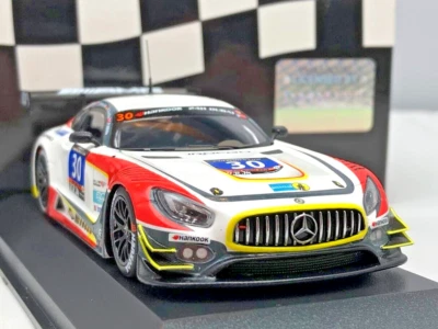 Mercedes AMG GT3 24h Dubai 2016 #30 RAM Racing 1/43 Diecast Model Car Minichamps - Image 1 of 4