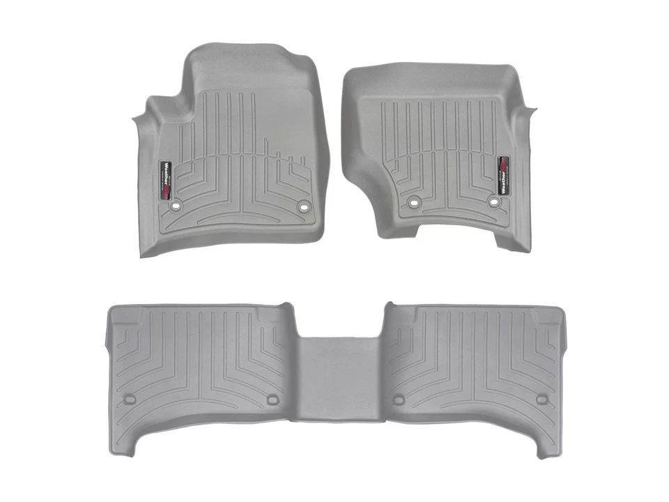 Revestimiento de piso WeatherTech para VW Touareg 2007-2008 - 1ª y 2ª fila, gris Foto 1 de 1