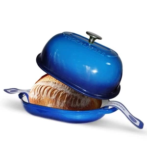 Cast Iron Dutch Oven,6 QT Bread Oven,Thick Enameled Loaf Pan with Lid,Bread P... - Picture 1 of 7