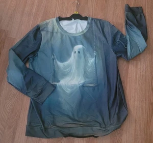 Langarmshirt mit Ghostly Print Halloween Motiv - doppelseitig - Bild 1 von 4